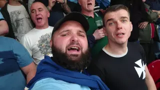 Man City fans in old trafford 1:2