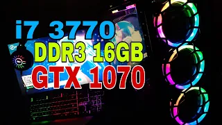 GTX 1070 8GB +  i7 3770 +  DDR3 16GB 1600Mhz Gaming PC Test in GAMES Fortnite The Witcher 3 Enlisted