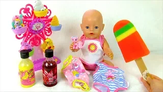 Куклы #Бебибон Ванна с МОРОЖЕНЫМ Купаем АЛИСУ! Игрушки Для девочек Играем Как Мама