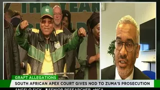 Angelo Fick shares his thoughts on corruption charges agains S.A. President Zuma