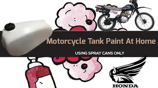 Painting a Motorcycle Tank at Home (Spray Cans Only!!!) HOW TO!| Part 2| Rolling Pistons