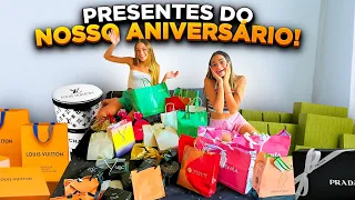 ABRINDO OS PRESENTES DO NOSSO ANIVERSÁRIO DE 15 ANOS