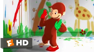 Curious George (2006) - Playing With Paint Scene (4/10) | Movieclips