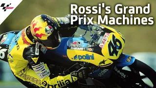 Rossi's Grand Prix career in liveries