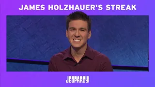 James Holzhauer’s Streak: 5 Wins! | JEOPARDY!