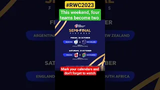 Semifinal Fixtures Rugby World Cup 2023 #rwc2023 #rwcsemifinalsfixtures2023 #rwc2023semifinals #rwc