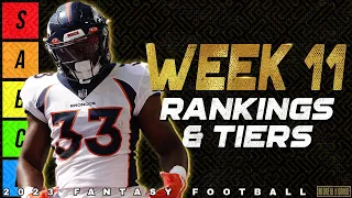 Top 36 Running Back Rankings - Week 11 Fantasy Football