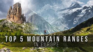 TOP 5 mountain ranges in Europe | cinematic video