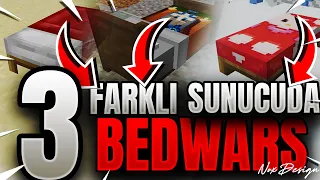 3 FARKLI SUNUCUDA BEDWARS (sonoyuncu craftrise hypixel)