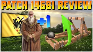 Bonus HRE Prelate, Buffed Mangonels AND MORE! | Patch 14681 Review - AOE4 - Grubby