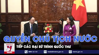 Quyền Chủ tịch nước Võ Thị Ánh Xuân tiếp các Đại sứ trình Quốc thư - VNews