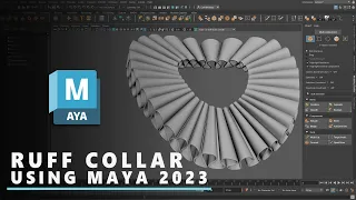 MODELING A RUFF COLLAR - AUTODESK MAYA TUTORIAL