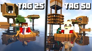 Ich verbringe 50 Tage auf einem Floß in Minecraft | LarsLP