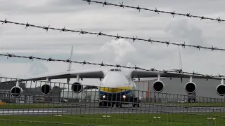 Worlds largest plane - the Antonov AN-225 - Glasgow Prestwick Airport (02/08/2020)