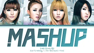 2NE1 (투애니원) - "MASHUP (BABYMONSTER Performance)" (Color Coded Lyrics Eng/Rom/Han/가사)