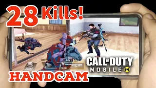 *NEW* 28 KILLS WITH HANDCAM | SOLO VS SQUAD | CALL OF DUTY MOBILE GAMEPLAY