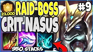 RAID-BOSS CRIT NASUS 🔥 Quadra + 23k Overheal 🔥 UNSTOPPABLE Nasus Build | Bronze to Diamond Ep #09