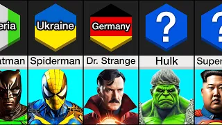 Comparison: If Superheroes Came From Different Countries
