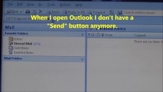 Outlook Missing Send Button