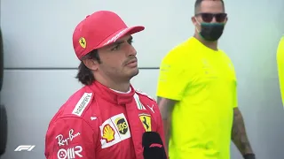 Carlos Sainz's Reaction to Getting Called to the Stewards Office During Interview