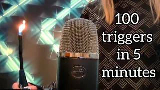 100 triggers in 5 minutes ASMR ( 100 subscribers special )