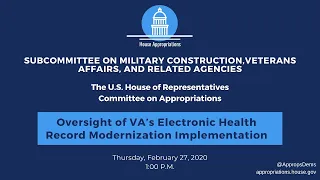 Oversight of VA’s Electronic Health Record Modernization Implementation (EventID=110555)