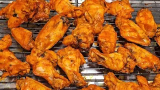 how to make the crispiest baked Buffalo chicken wings | hot and spicy #viral #like #subscribe