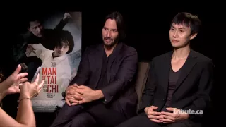 Keanu Reeves & Tiger Chen - Man of Tai Chi Interview at TIFF 2013 HD