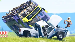 Extreme Car Crashes Compilation #212 - BeamNG Drive | CRASHdriven