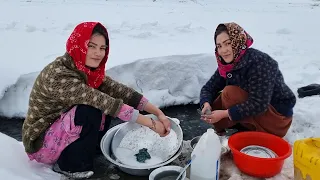 Living in the most remote village in winter: village life afghanistan kilkin