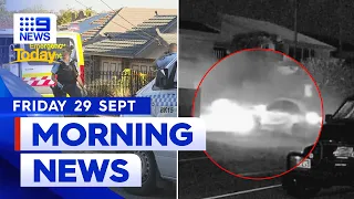 Shocking CCTV footage of street racing crash; Shooting in Sydney home invasion | 9 News Australia
