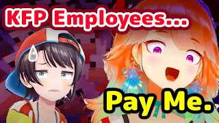 Takanashi Kiara Reveals KFP Employee Salary to Undercover Cop Oozora Subaru【ENG Sub/Hololive】