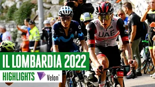 Tadej Pogačar bids for repeat win | Il Lombardia 2022 Highlights