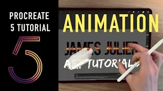 Procreate 5 TUTORIAL - How to us the ANIMATION features