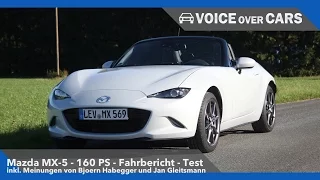 Mazda MX-5 160 PS | Fahrbericht Test Meinung Kritik | Voice over Cars VLOG