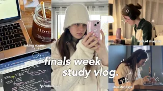 Finals Study Vlog 📖 finals week in my life, taking exams, lots of studying, stress & coffee