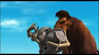 Manfred saves Sid from Rhinos | Mammoth vs Rhino (Ice age)