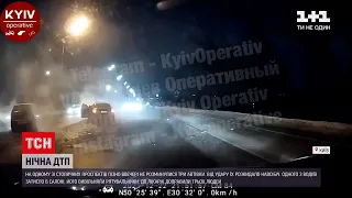 В Киеве произошло ДТП с тремя автомобилями - три человека попали в больницу | ТСН 12:00