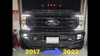 HOW TO: 2017-2019 Super Duty Gets a 2022 Front End!