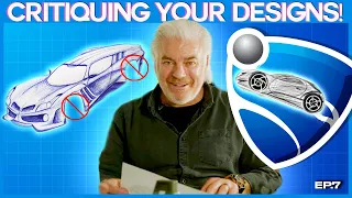 Critiquing YOUR Designs! NEVER Design A Car With No Wheels & Accidental ROCKET LEAGUE Design! Ep.7