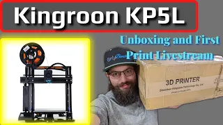 Kingroon KP5L - UNBOXING AND SETUP #3d #3dprinting #livestream