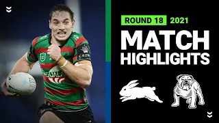 Rabbitohs v Bulldogs Match Highlights | Round 18, 2021 | Telstra Premiership | NRL