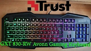 Trust GXT 830 RW Avonn Gaming Keyboard (SK/CZ) - Unboxing