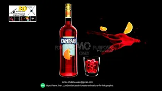 Campari  3d Animation For Holographic Lcd Advertising Display.