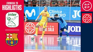 Resumen #PrimeraDivisiónFS | Movistar Inter 2-3 Barça | Jornada 28