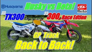 300's are the Best!  2023 Husky TX300 vs Beta 300 Race Edition Back to Back on GP Track