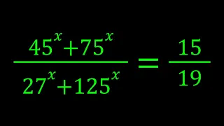 How To Solve A Nice Exponential Equation