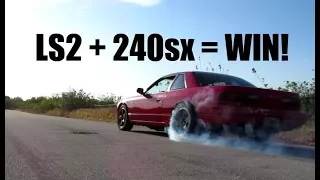 LS2 240sx So Much Torque!