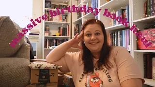 MASSIVE book haul & unboxing for April, birthday packages, illumicrate, fairyloot, & much more