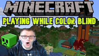Minecraft, But I Have To Build Something Cool Being Colorblind